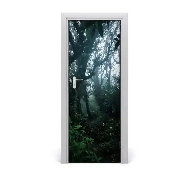 Vinilo para puerta Bosque húmedo