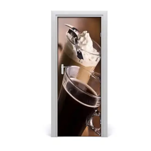 Vinilo para puerta Café frappé