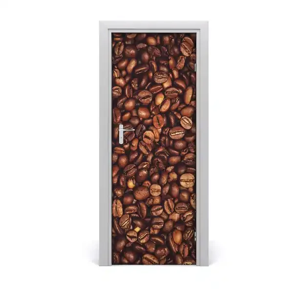 Vinilo para puerta Granos de café