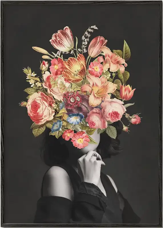 Vintage floral bouquet – Poster / 8 » x 12 » in / No