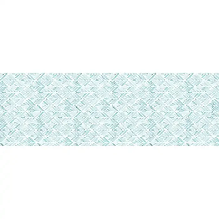 Yoga mat Blue leaves 180 x 60 cm